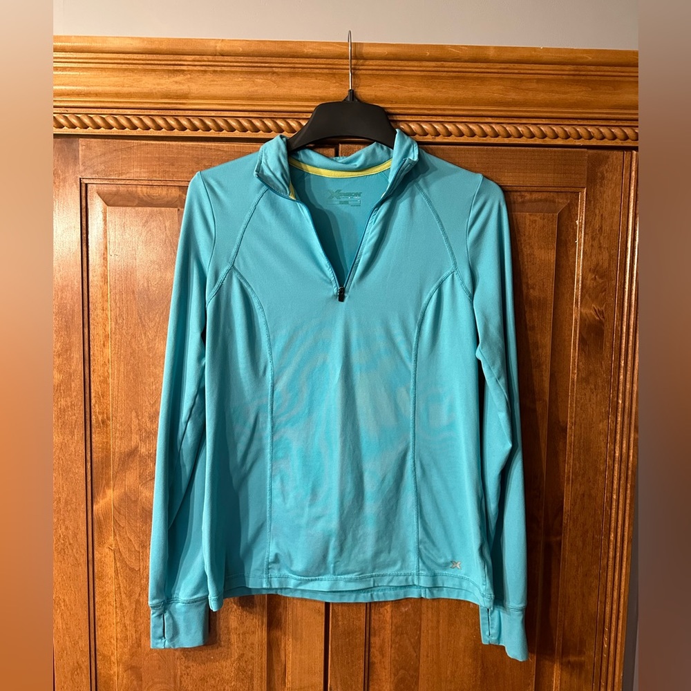 5/$25  Work-out moisture wicking long sleeve zippered shirt